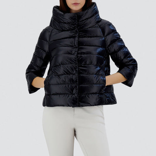 Sofia Nylon Jacket in Black