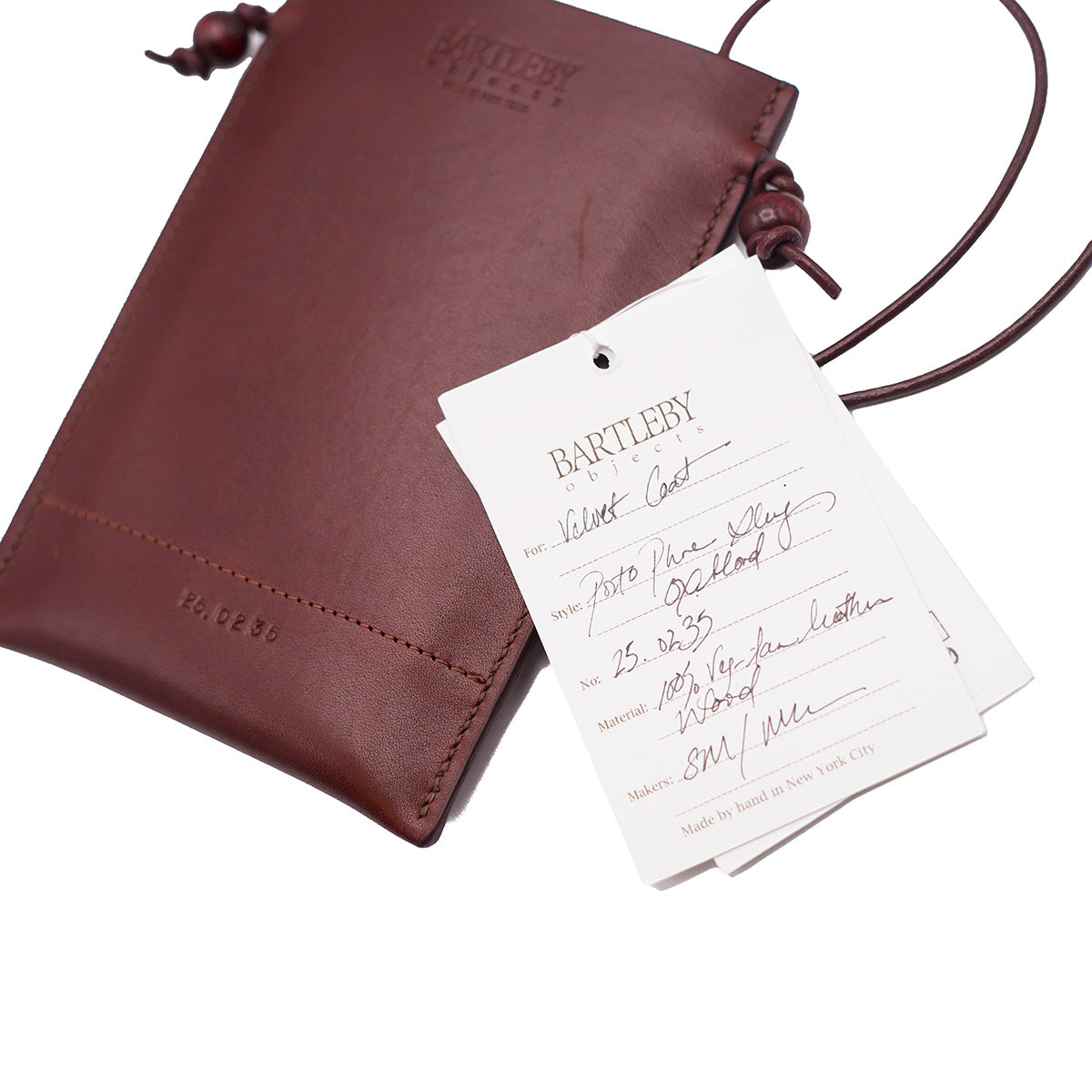 Porto Phone Sling in Oxblood