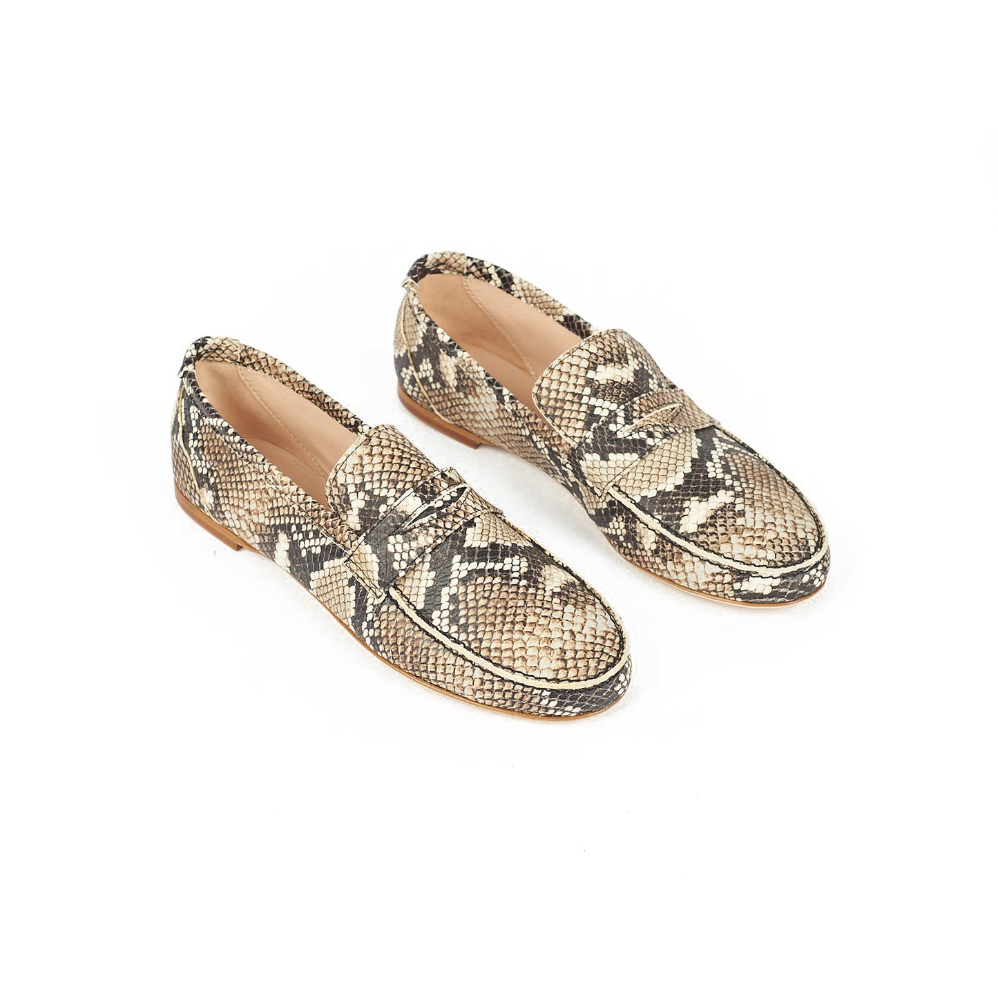 Embossed Penny Loafer in Python