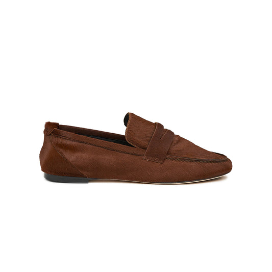 Penny Loafer in Rosewood Ponyhair