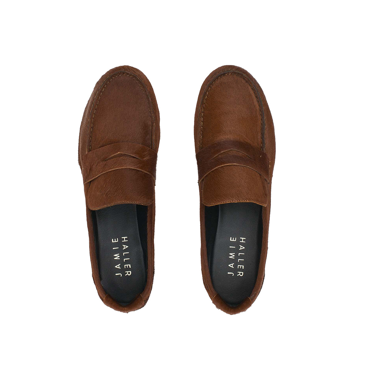 Penny Loafer in Rosewood Ponyhair