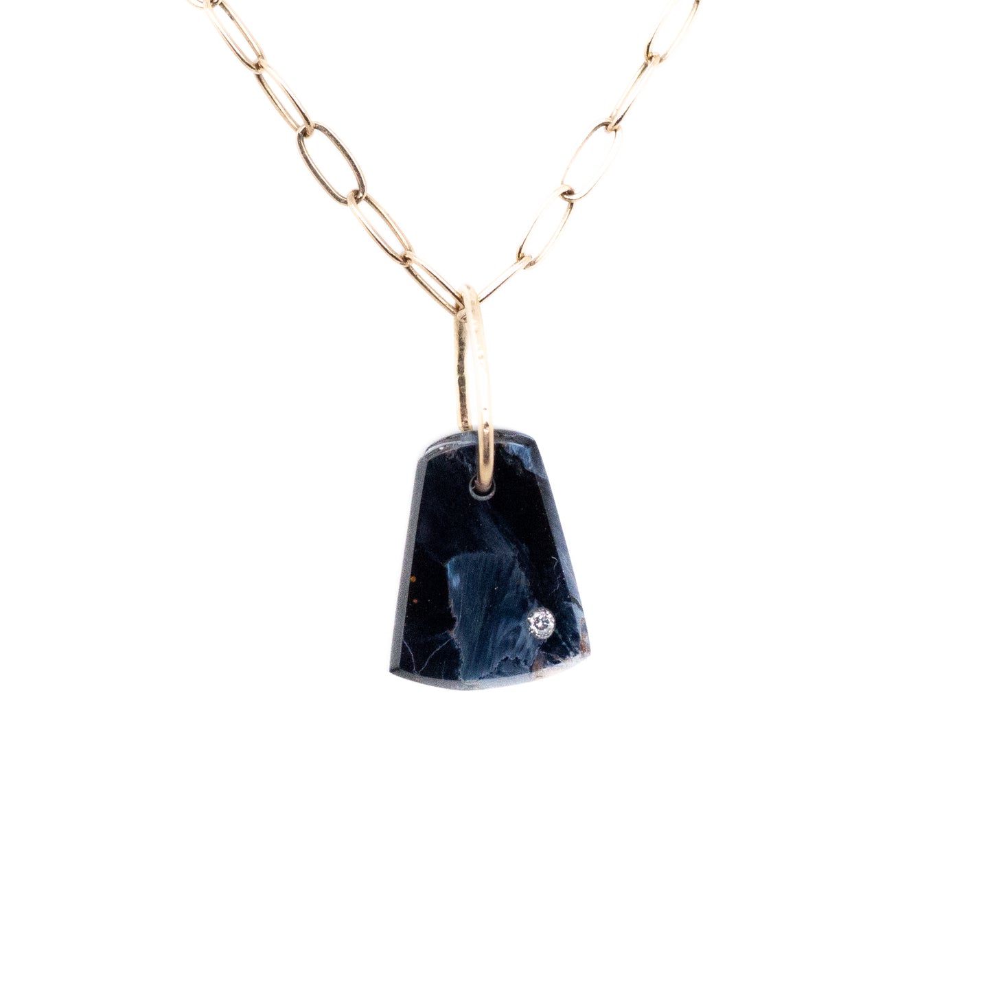 Pietersite Pebble Charm