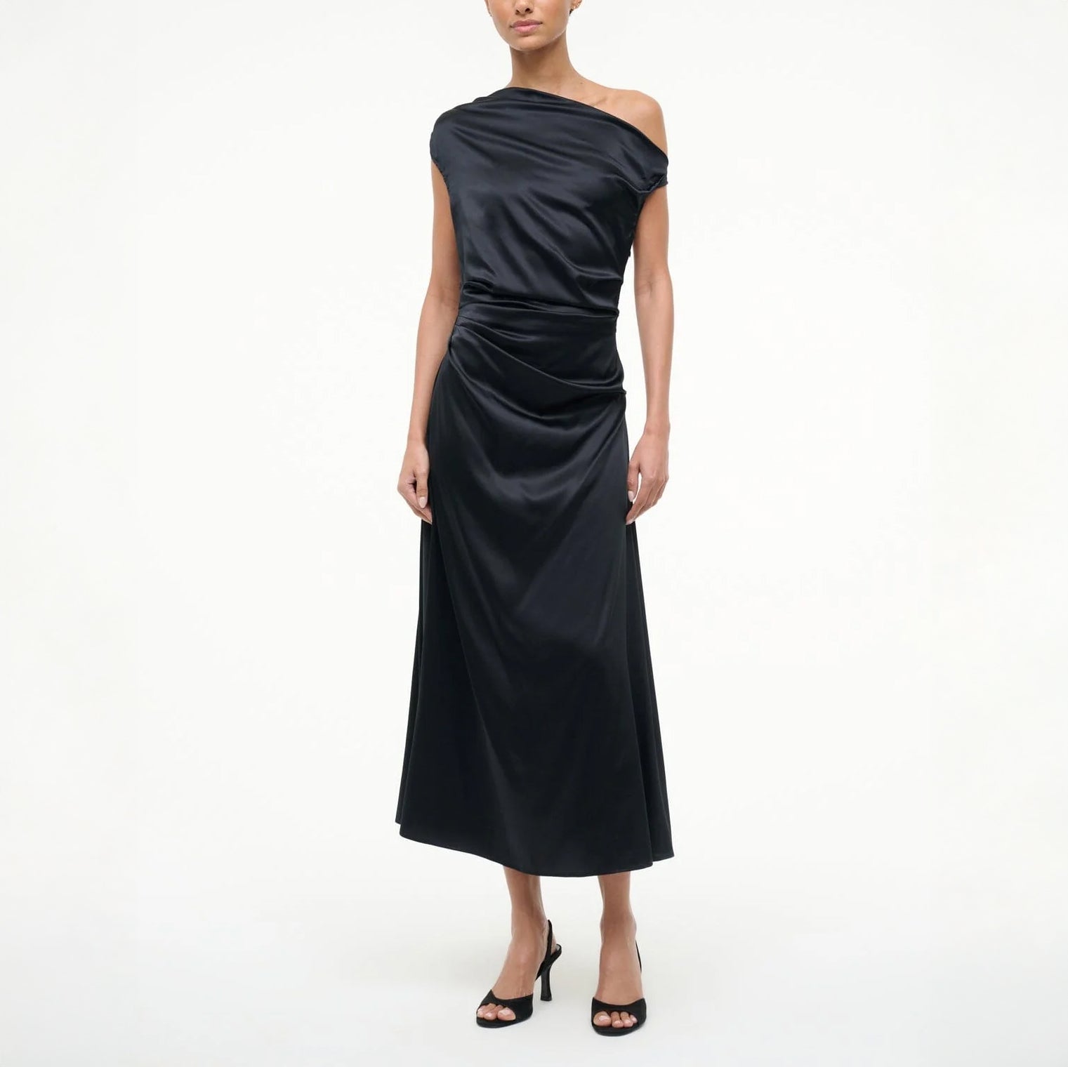 Phare Silk Dress in Black