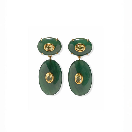 Dorothy Earrings in Green