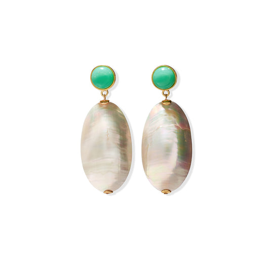 Campana Earrings in White
