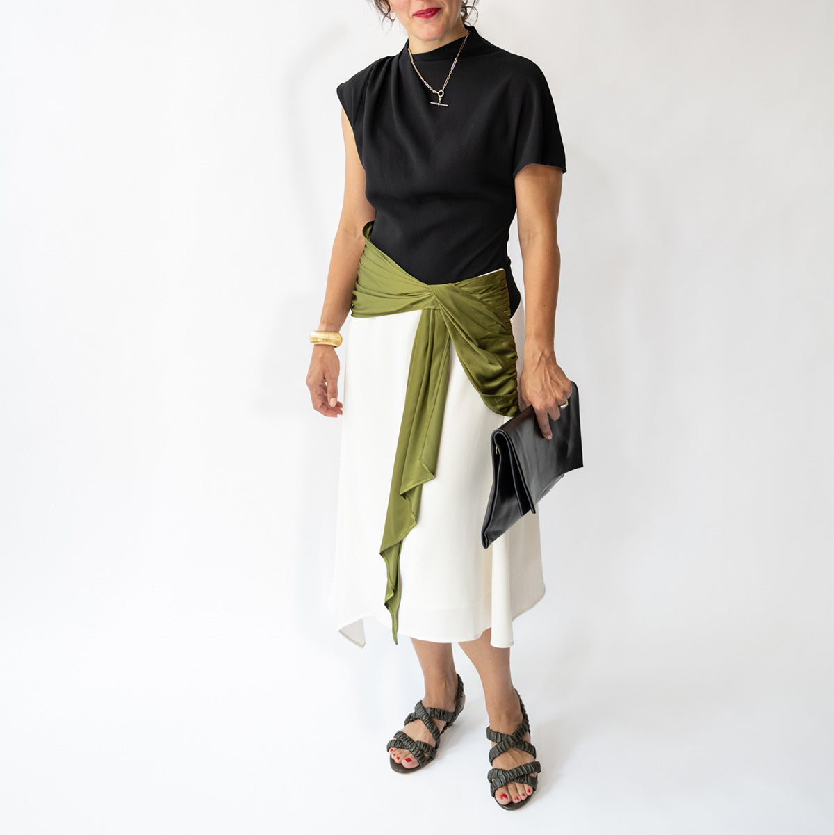Davina Dress in Black Pear