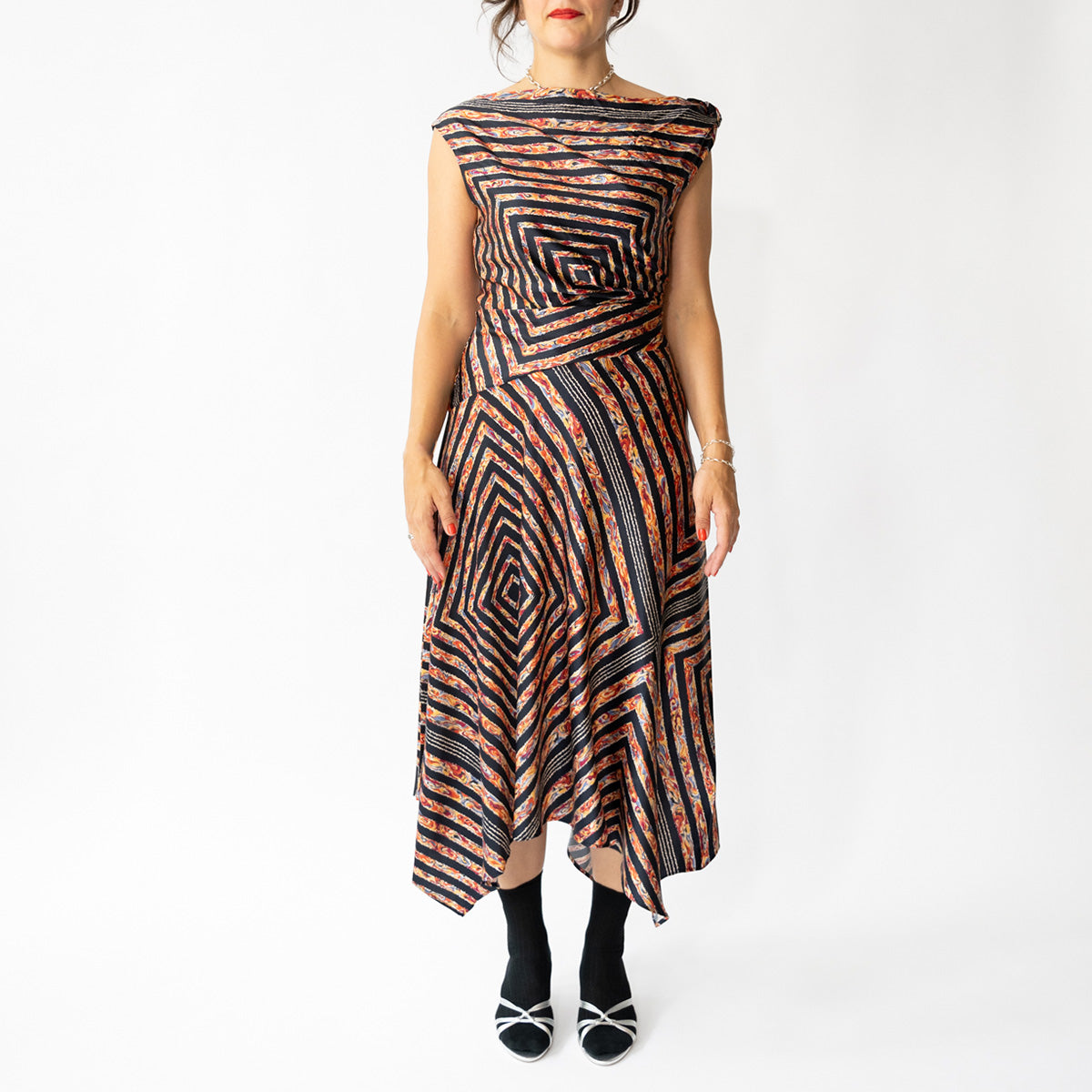 Portia Silk Dress in Studio