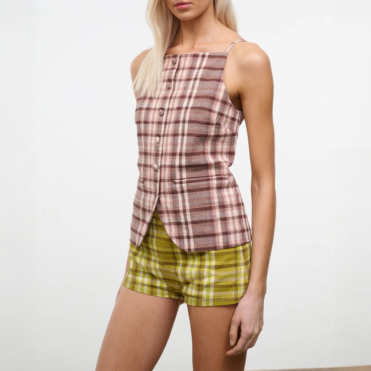 Una Top in Tuscany Plaid