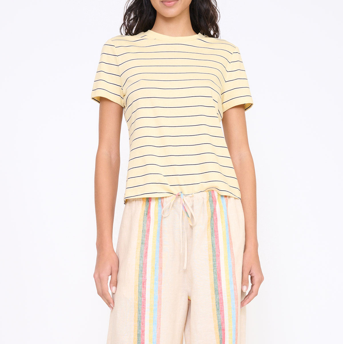 Classic Crew Tee in Monday Stripe