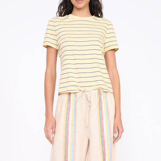 Classic Crew Tee in Monday Stripe