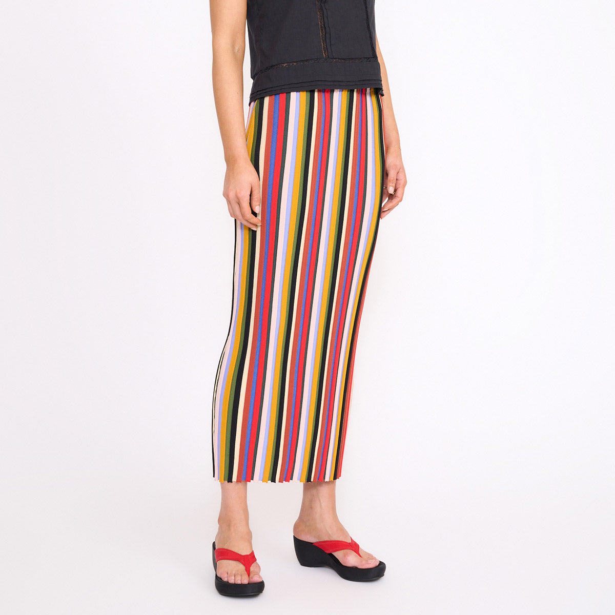 Noemi Skirt in Artist Stripe