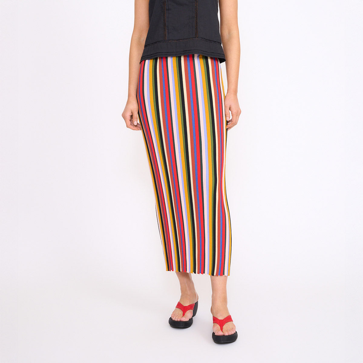 Noemi Skirt in Artist Stripe