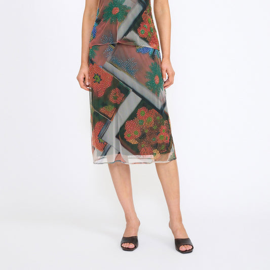 Lucia Skirt in Superbloom Scarf