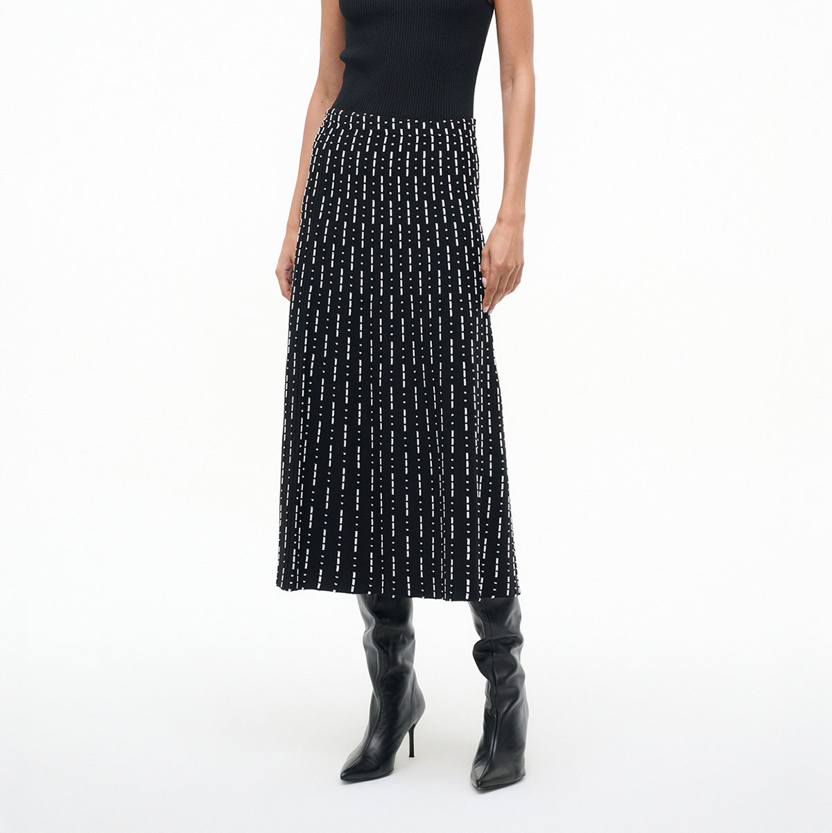 Lena Skirt in Black Geo