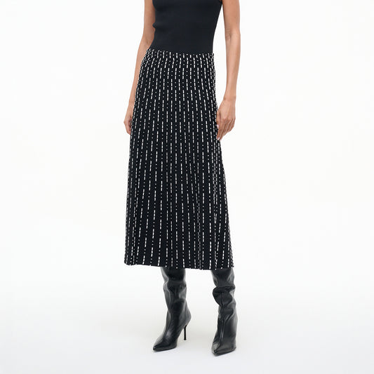 Lena Skirt in Black Geo