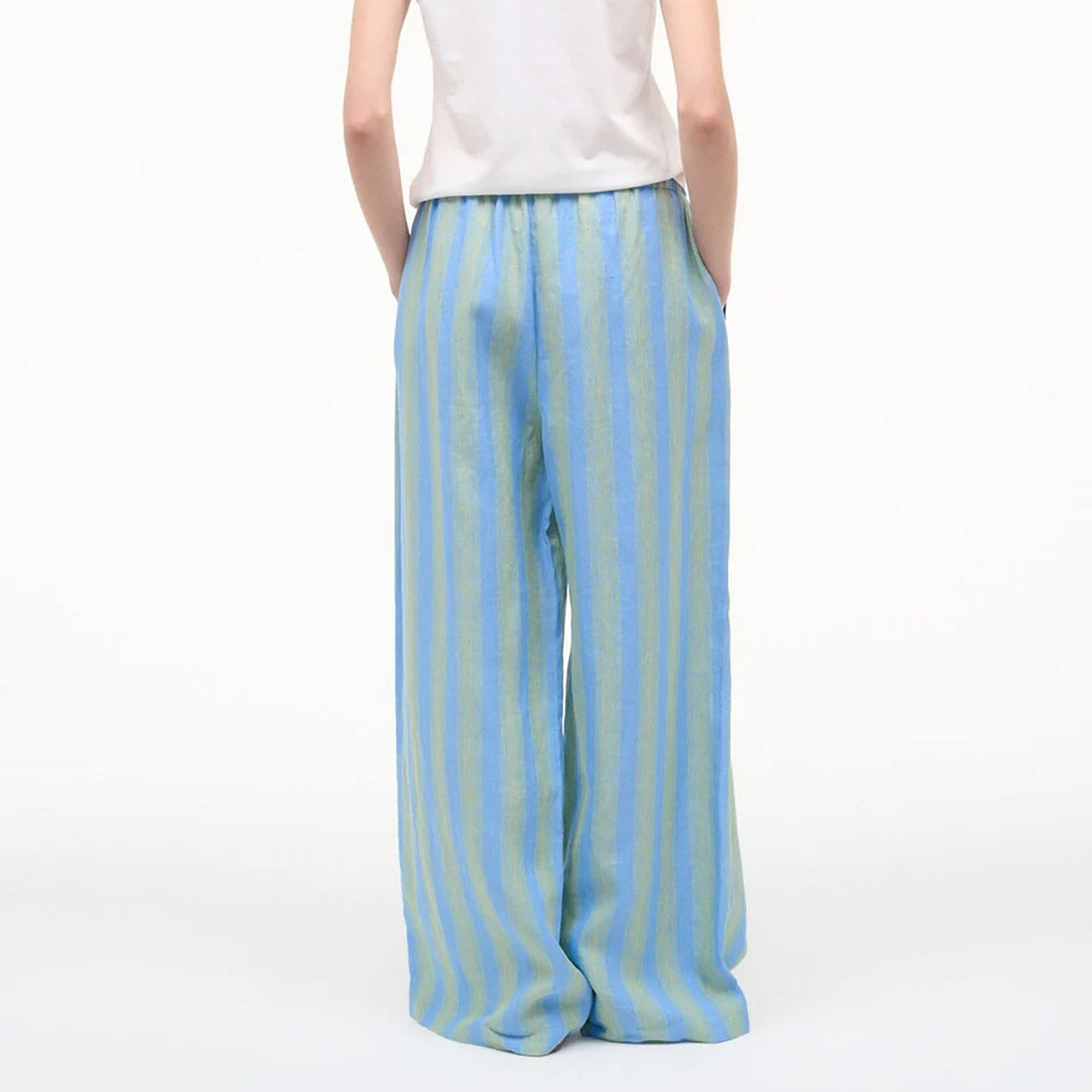 Mateo Linen Pant in Seaport Stripe