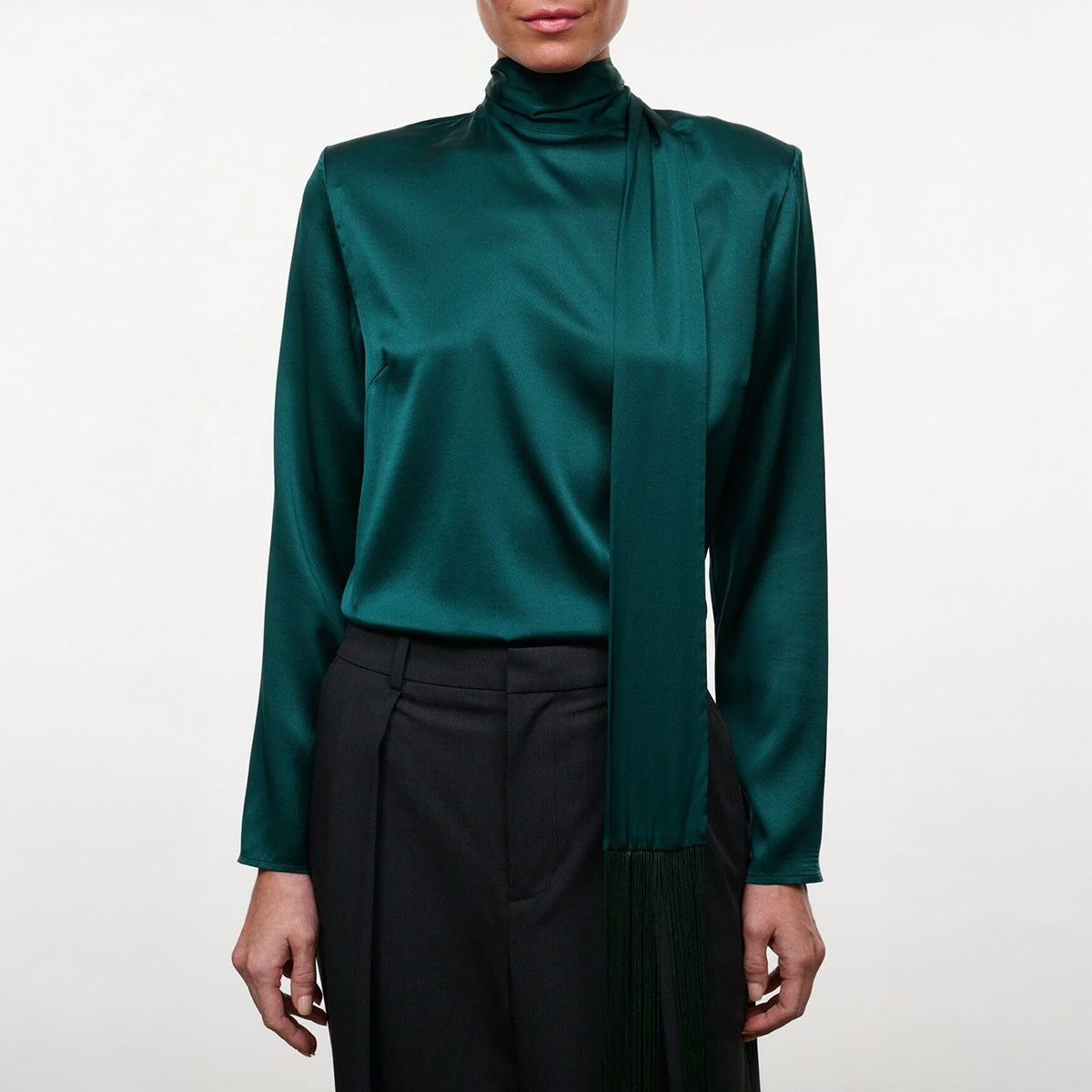 Suni Silk Top in Emerald