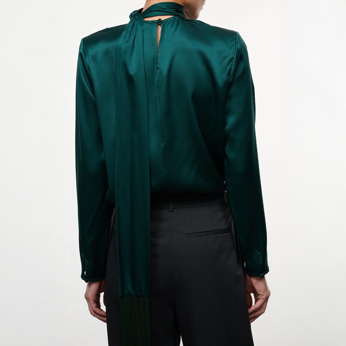 Suni Silk Top in Emerald