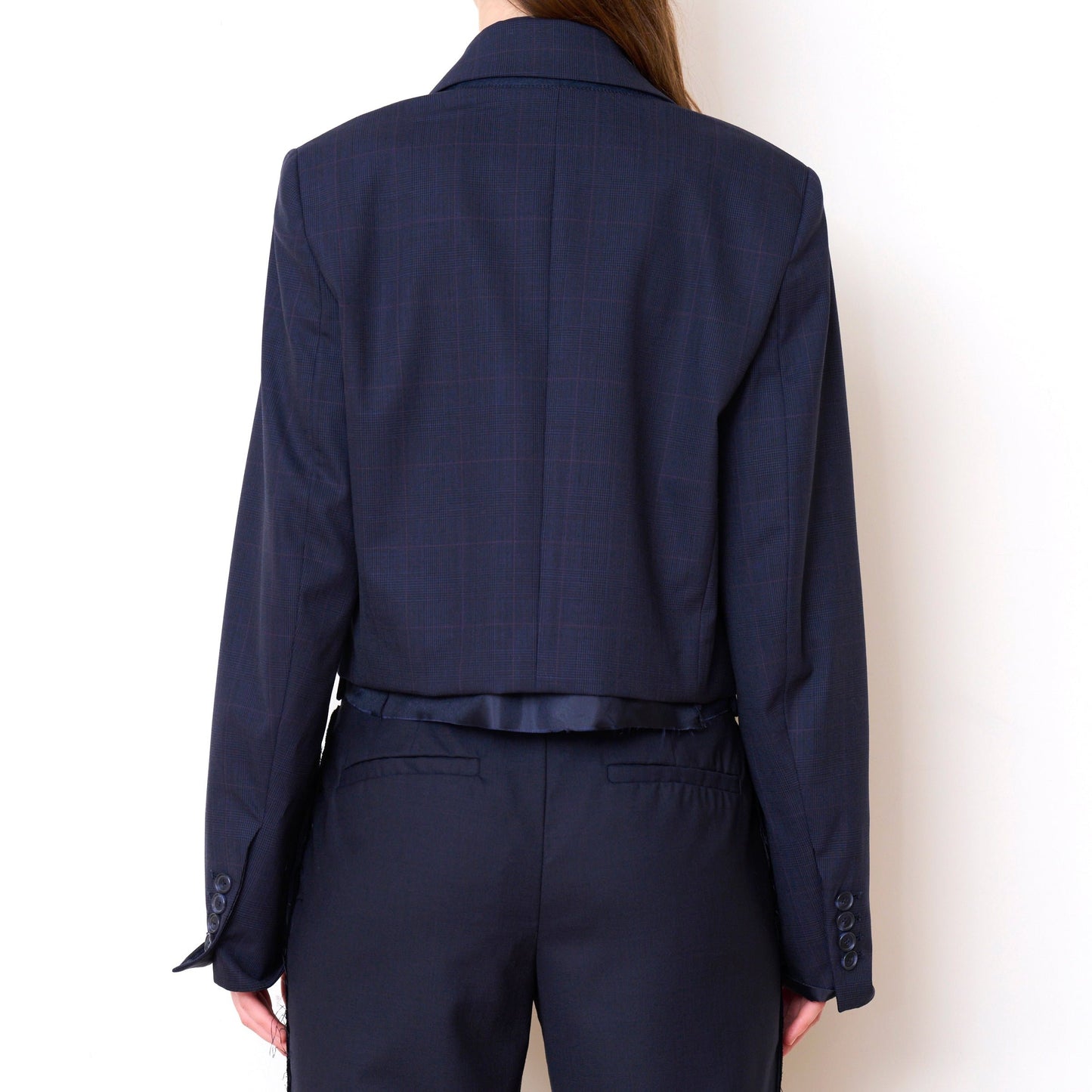 Cocktail Blazer in Midnight Check