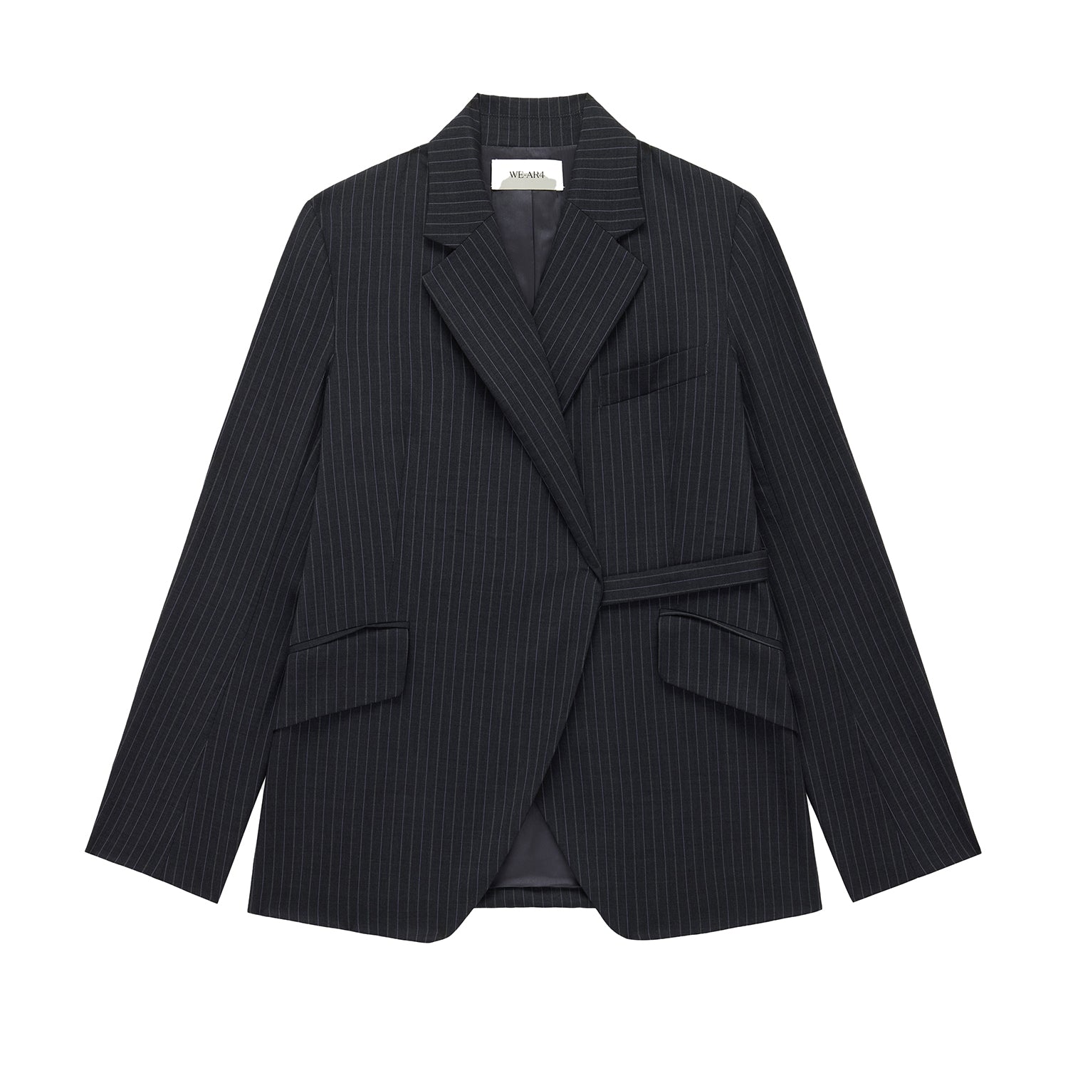 Smoking Blazer in Grey Pinstripe