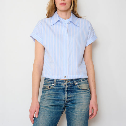 Bungee Shirt in Blue Stripe
