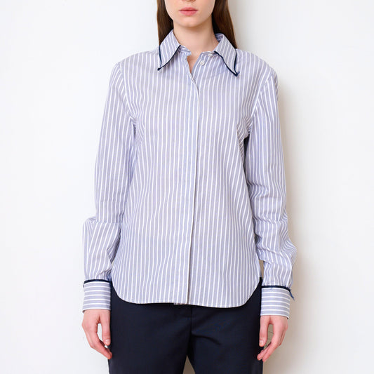 Madison Shirt in Navy Stripe