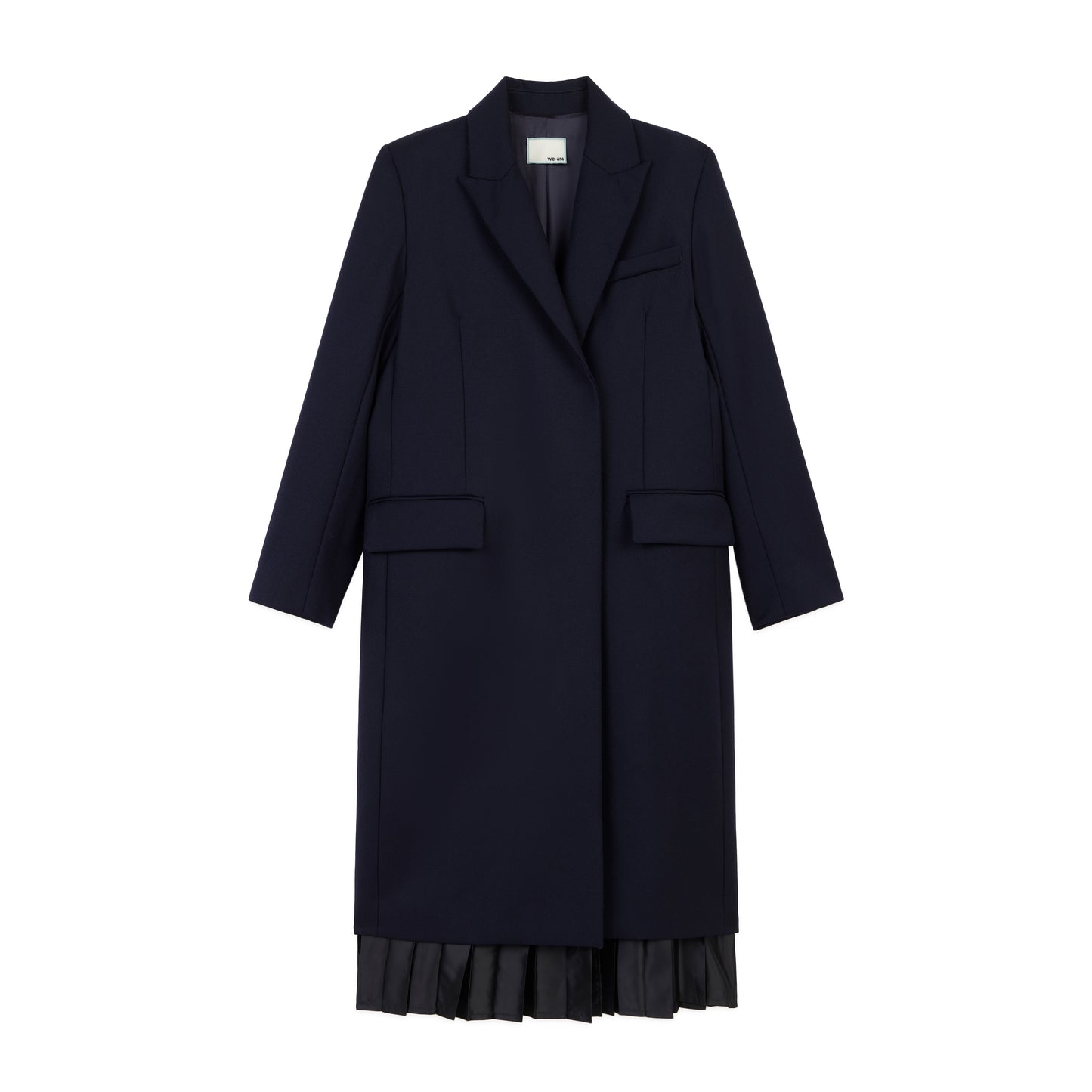 Gramercy Pleated Coat in Navy