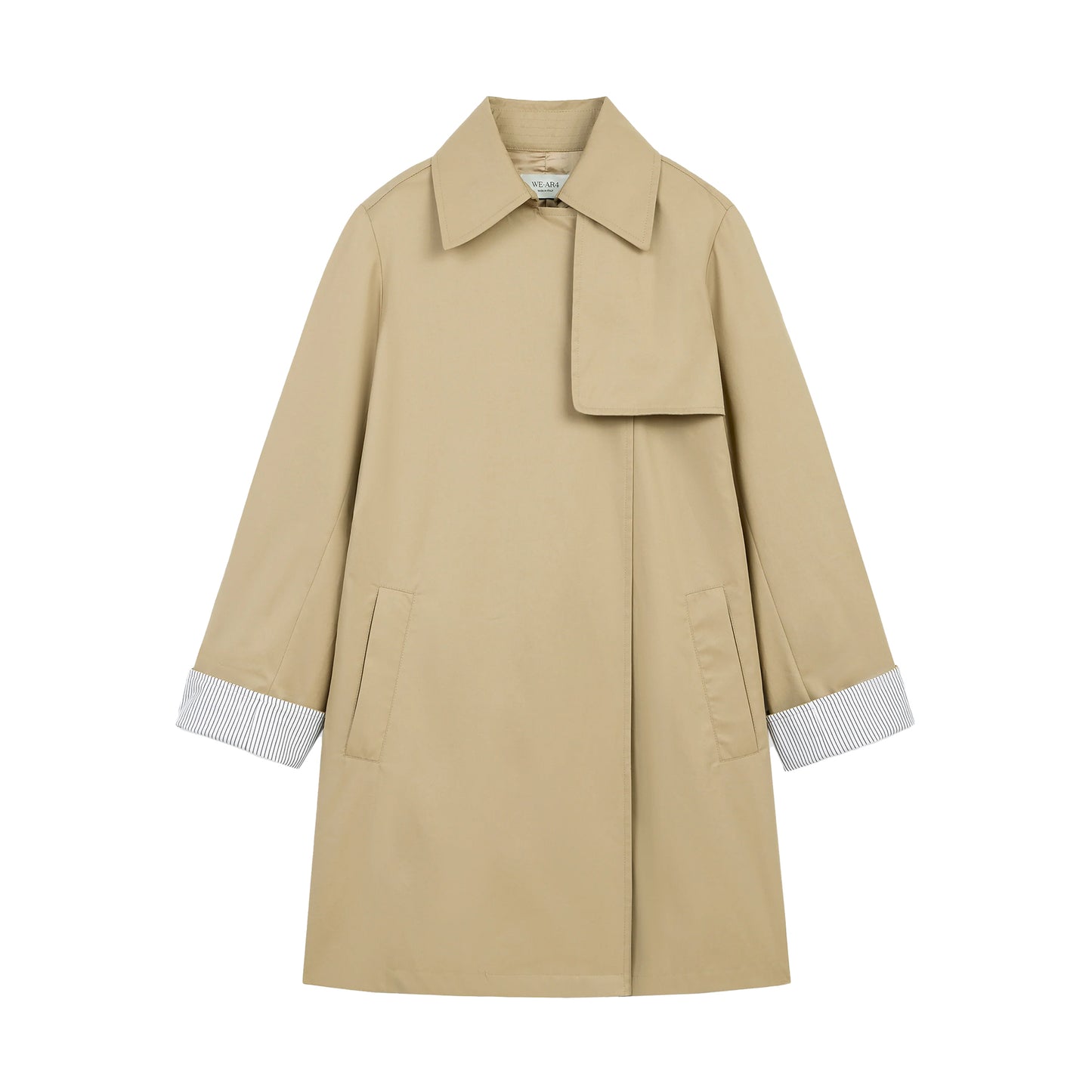 The Shift Raincoat in Sand