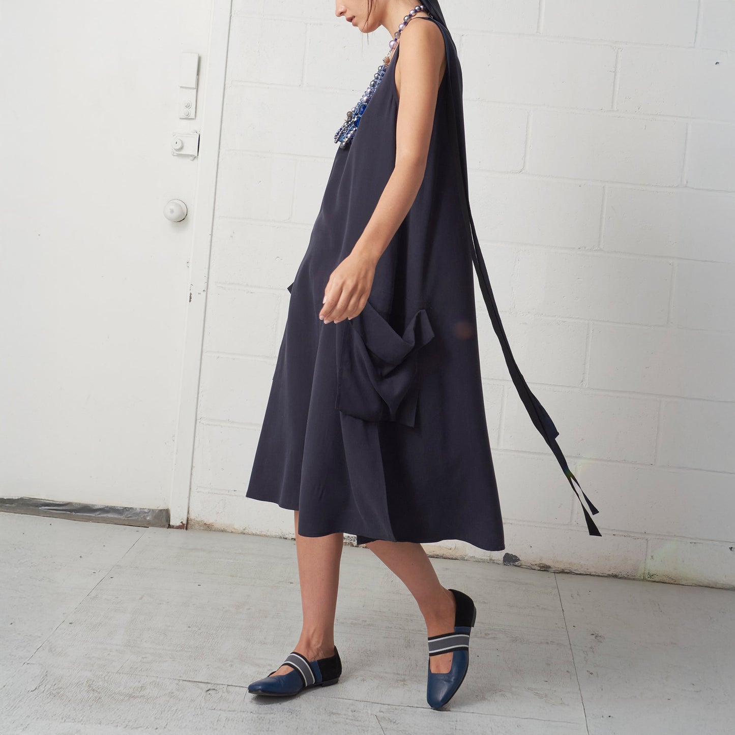 Charter Tank Dress in Navy