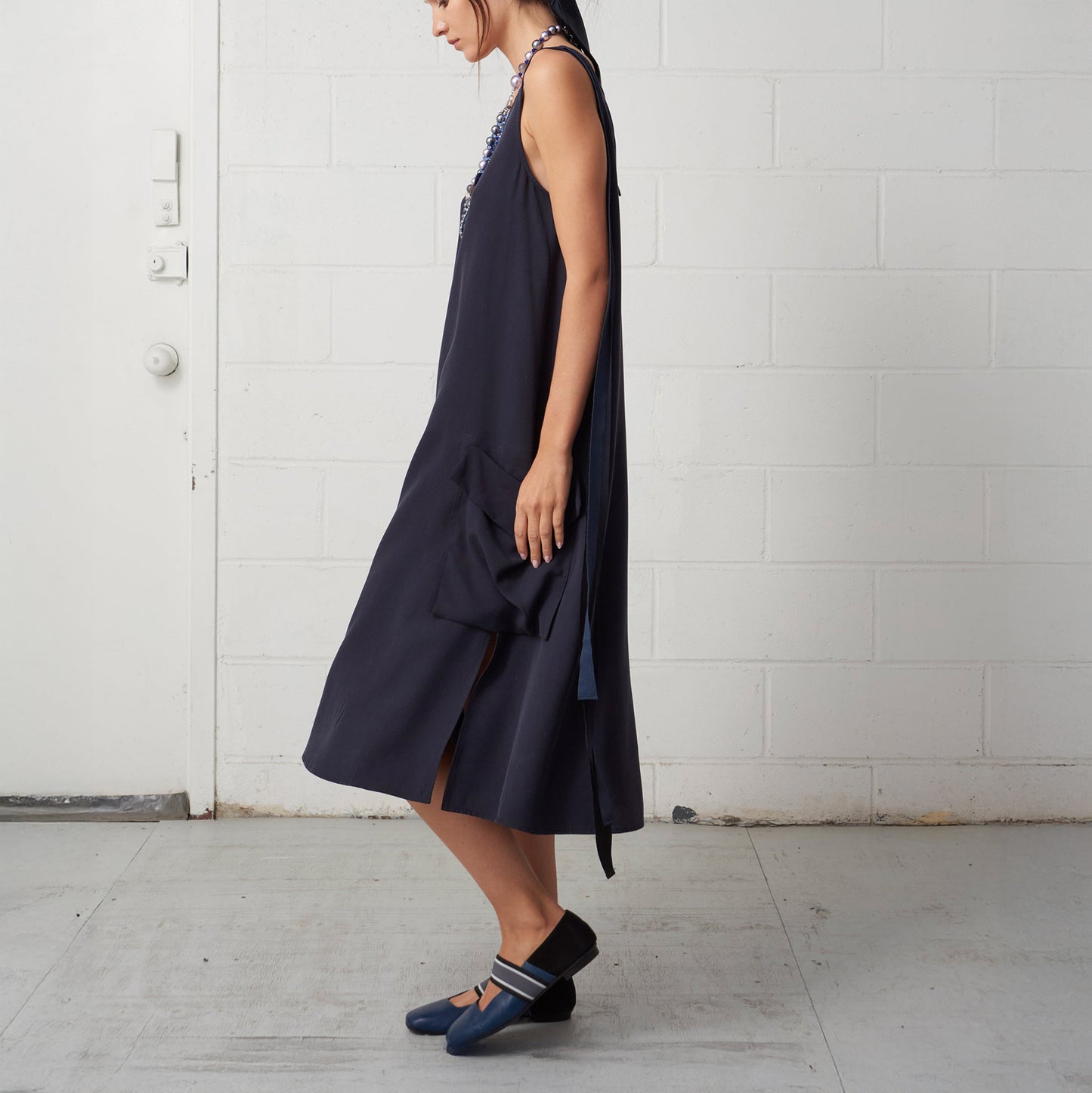 Charter Tank Dress in Navy