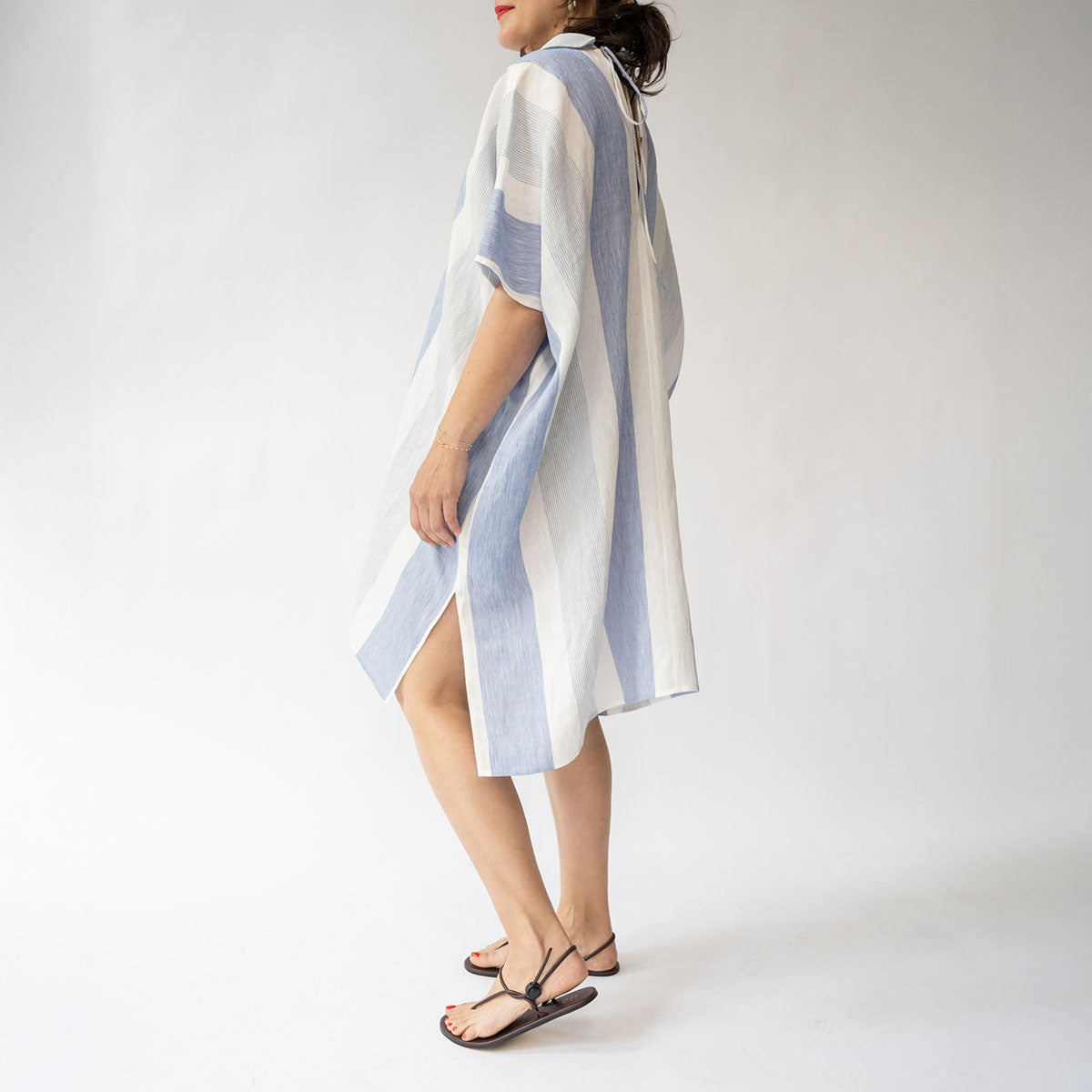 The Seaside Kaftan in Stripe Multi