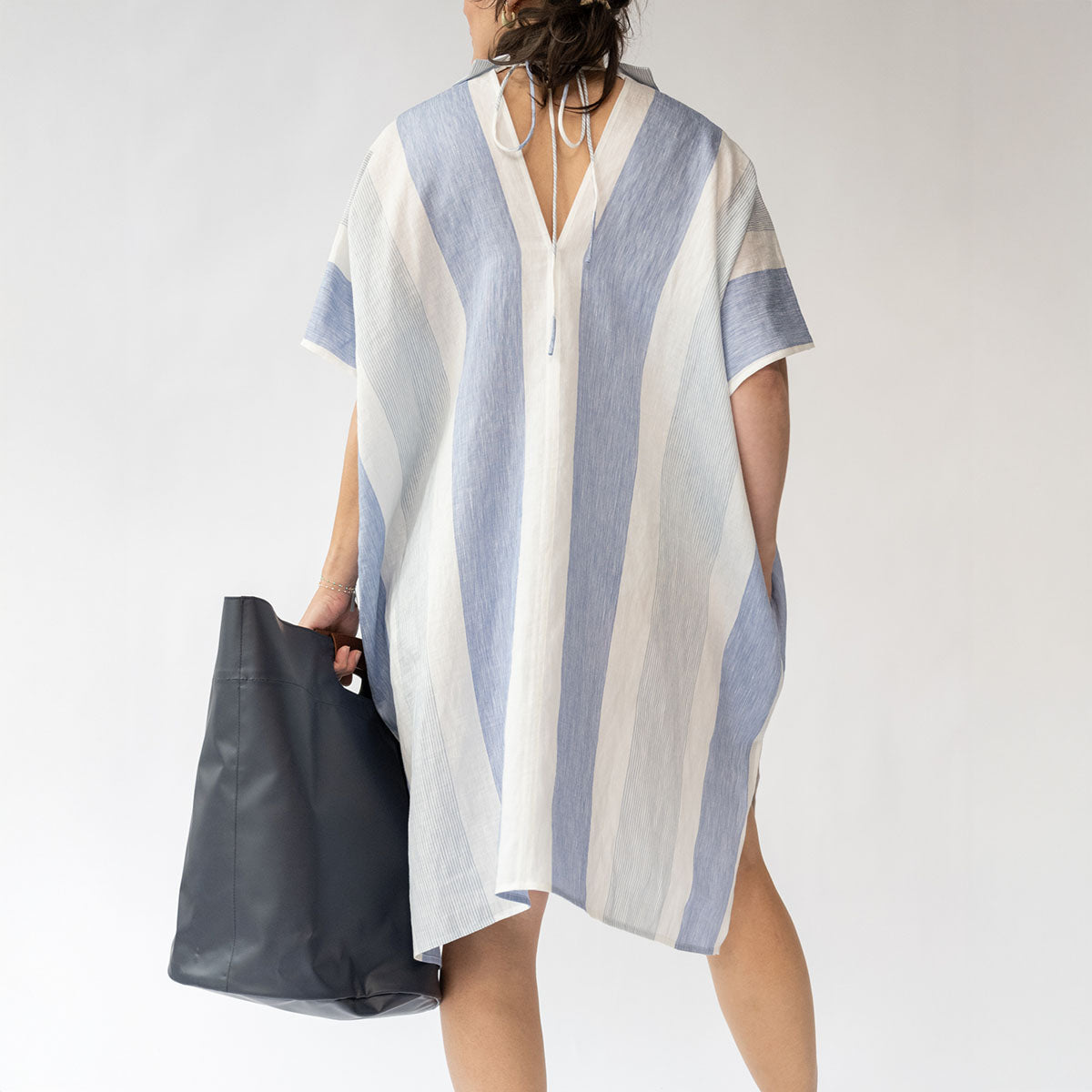 The Seaside Kaftan in Stripe Multi