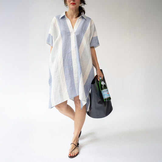 The Seaside Kaftan in Stripe Multi