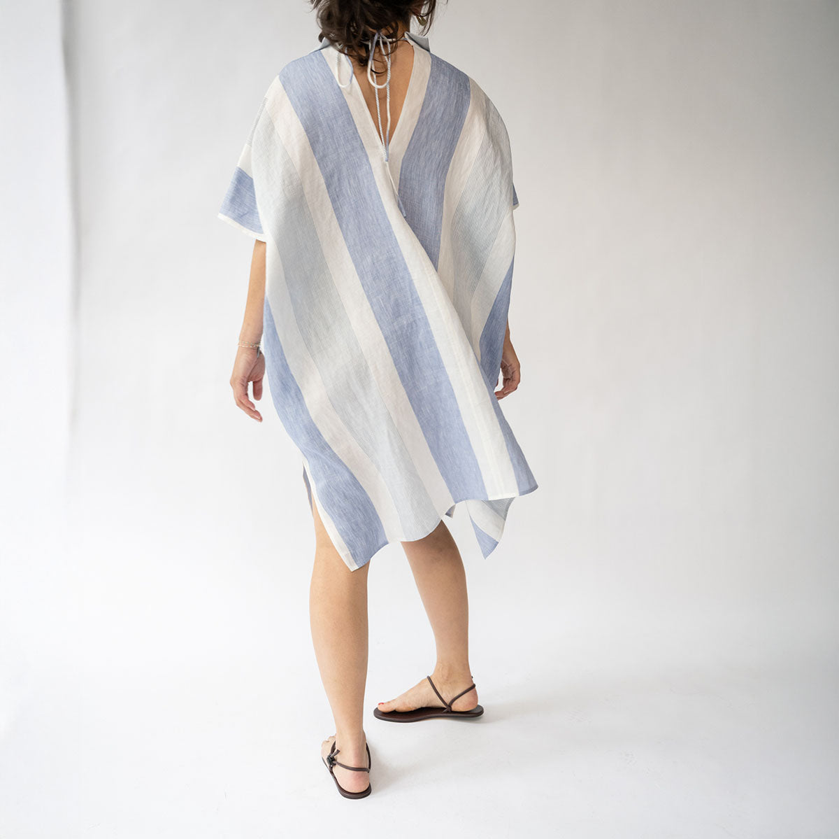 The Seaside Kaftan in Stripe Multi