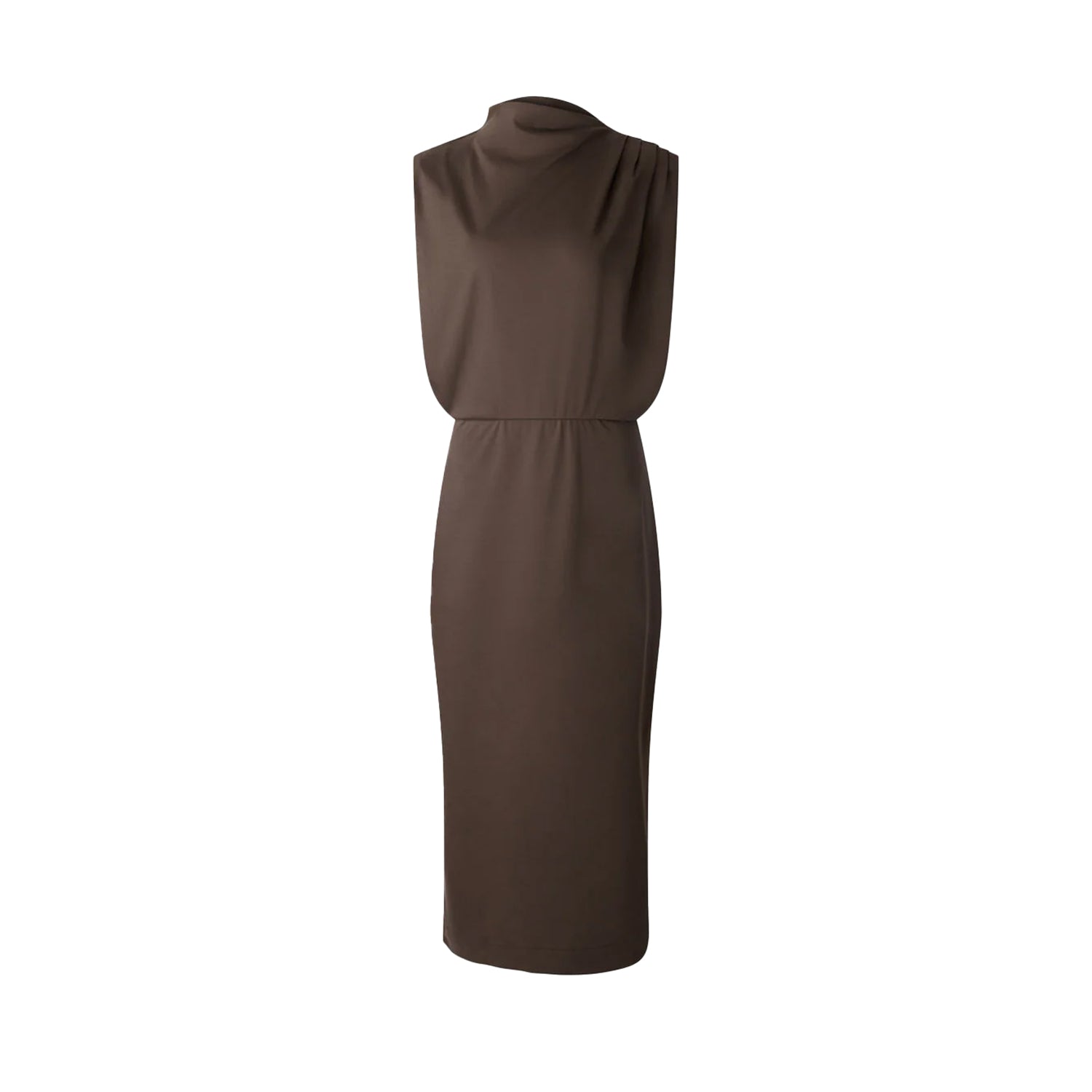 Gemma Dress in Taupe Brown