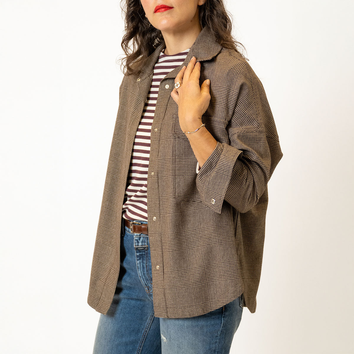 Rosa Shirt in Moro Prince of Wales