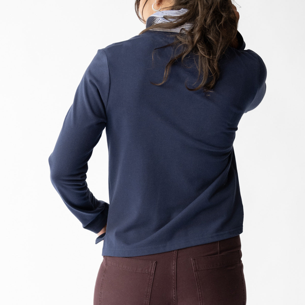 The Spencer Polo in Navy Multi