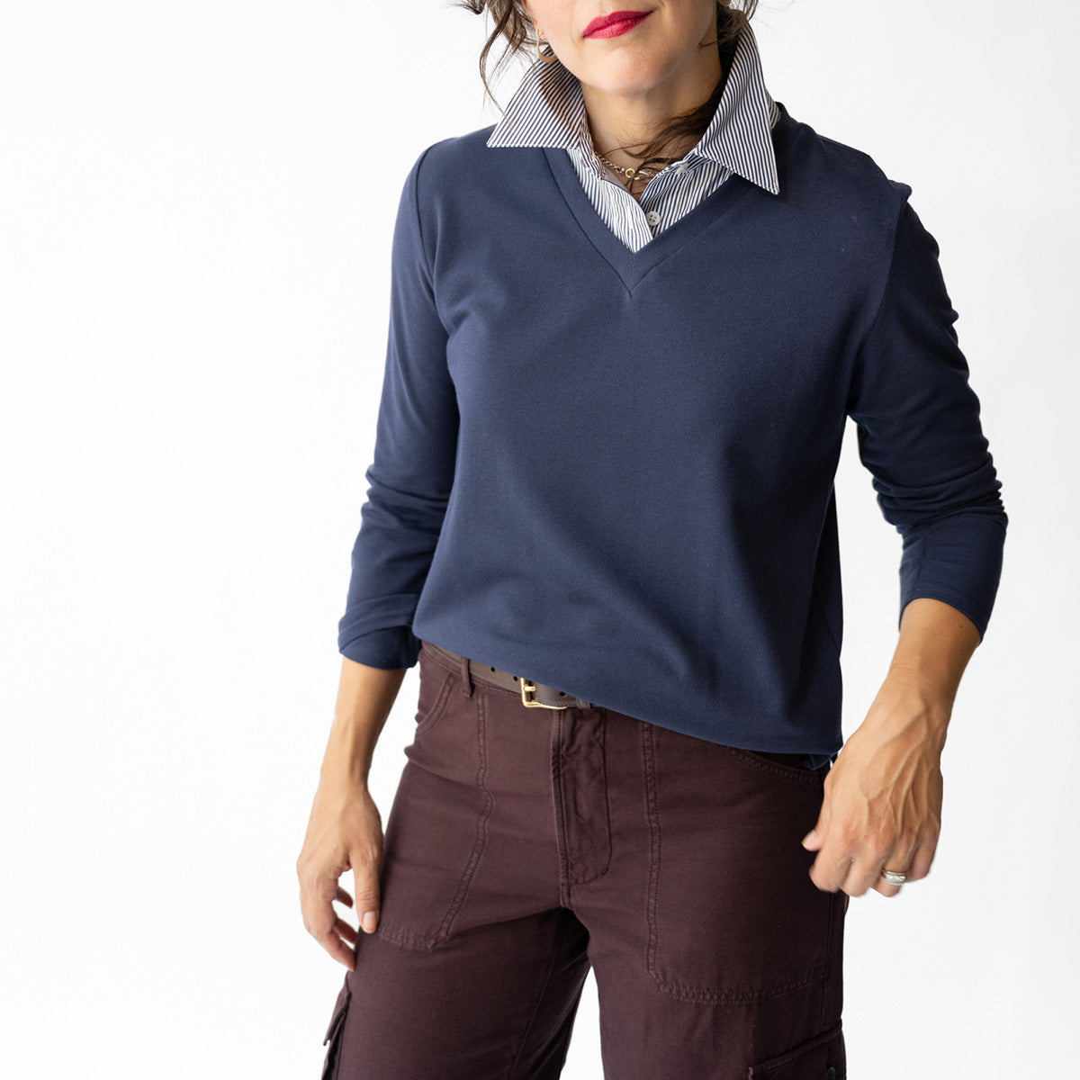 The Spencer Polo in Navy Multi