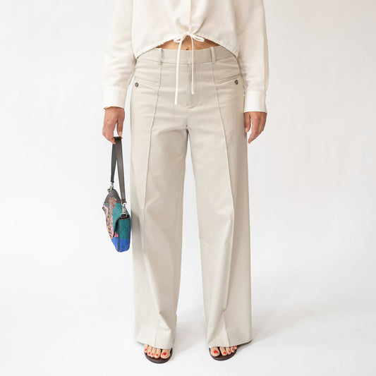 The Avenue Pant in Parchment