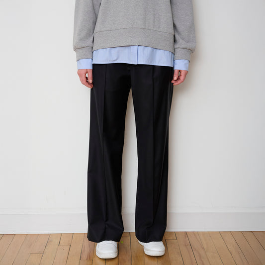 Prep Trouser in Black Wool
