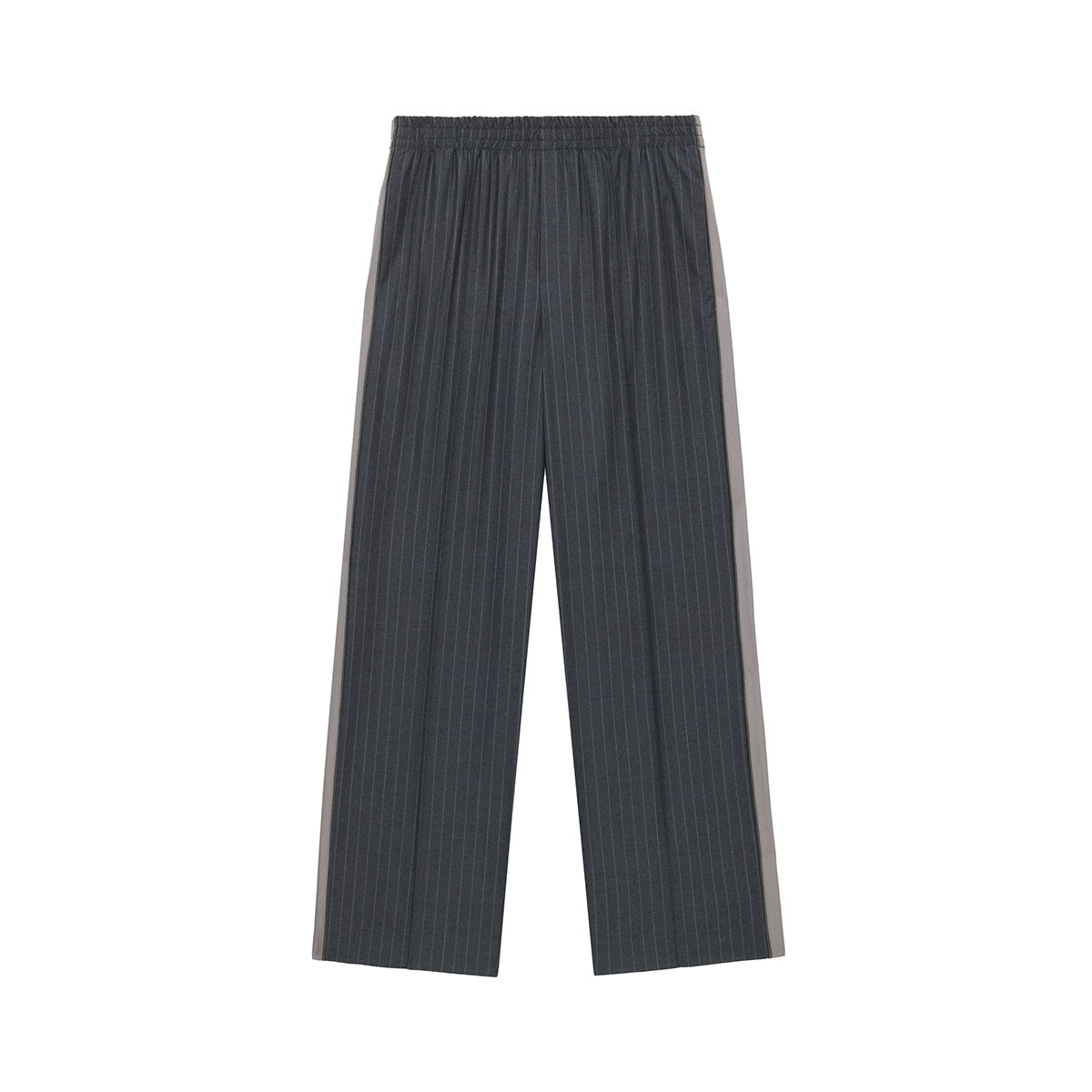 Chaplin Trouser in Grey Pinstripe