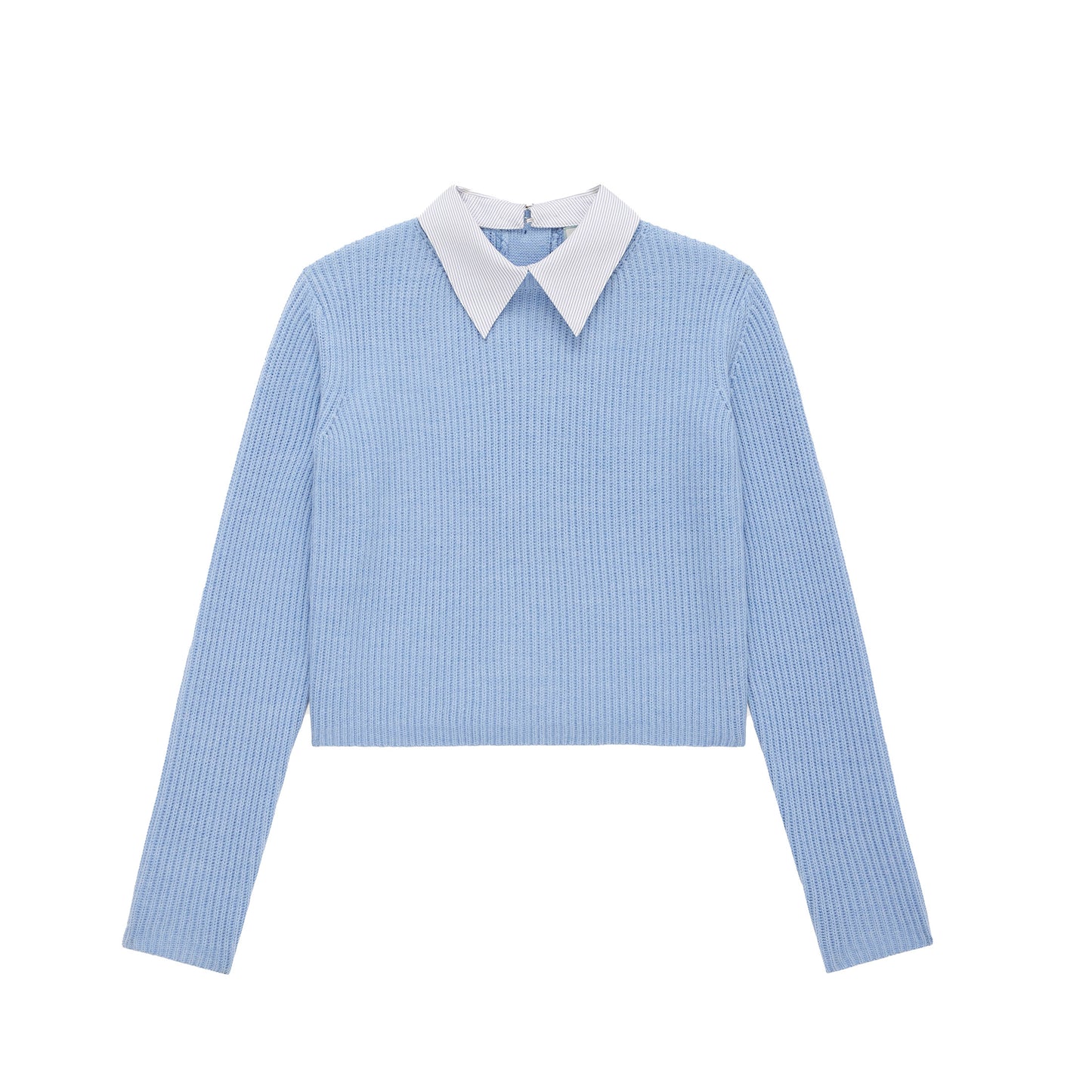 Gallery Knit Sweater in Light Blue