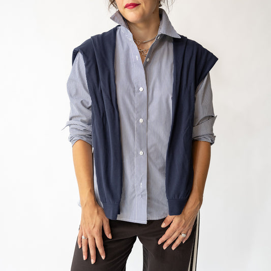 The Sloane Shirt in Navy Multi