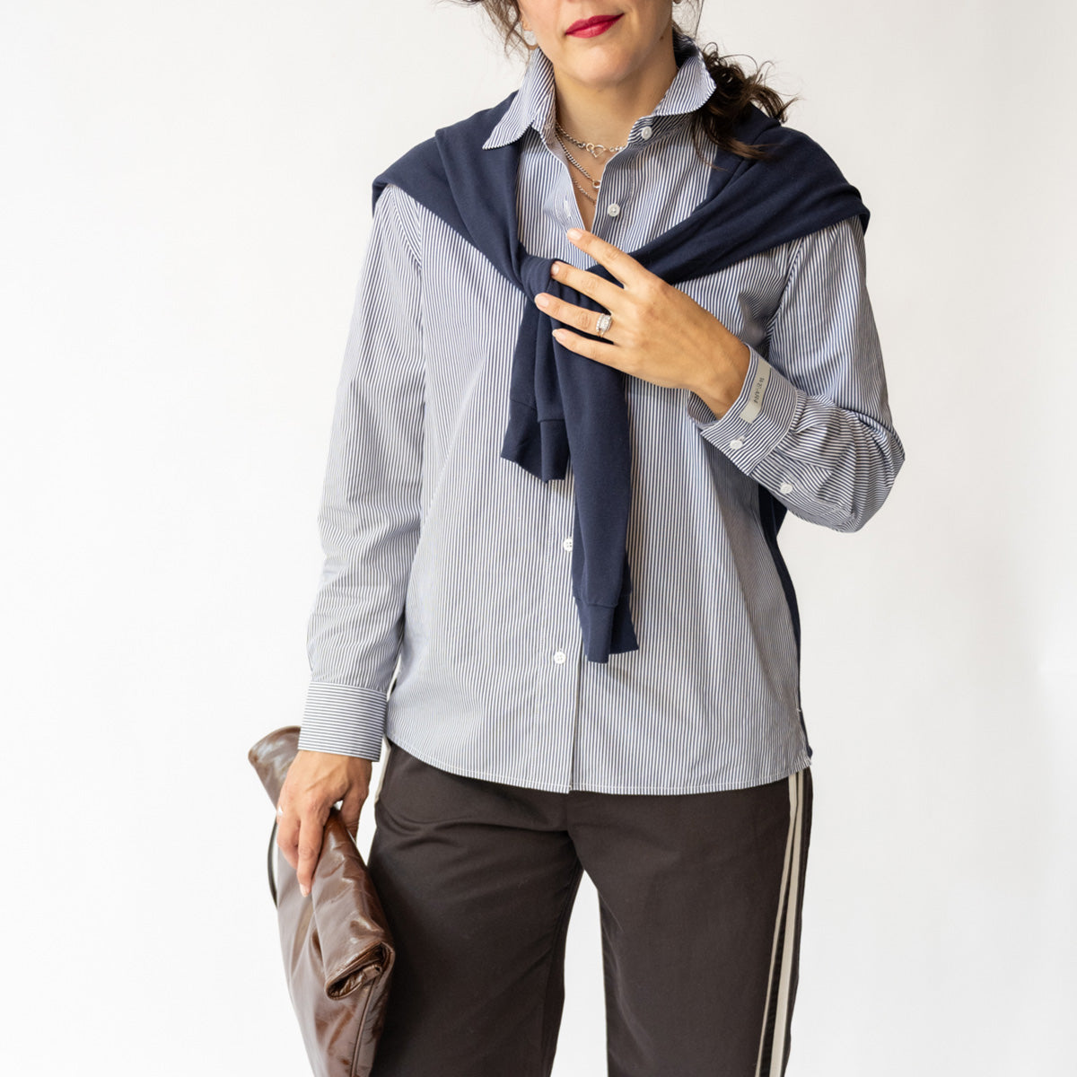 The Sloane Shirt in Navy Multi