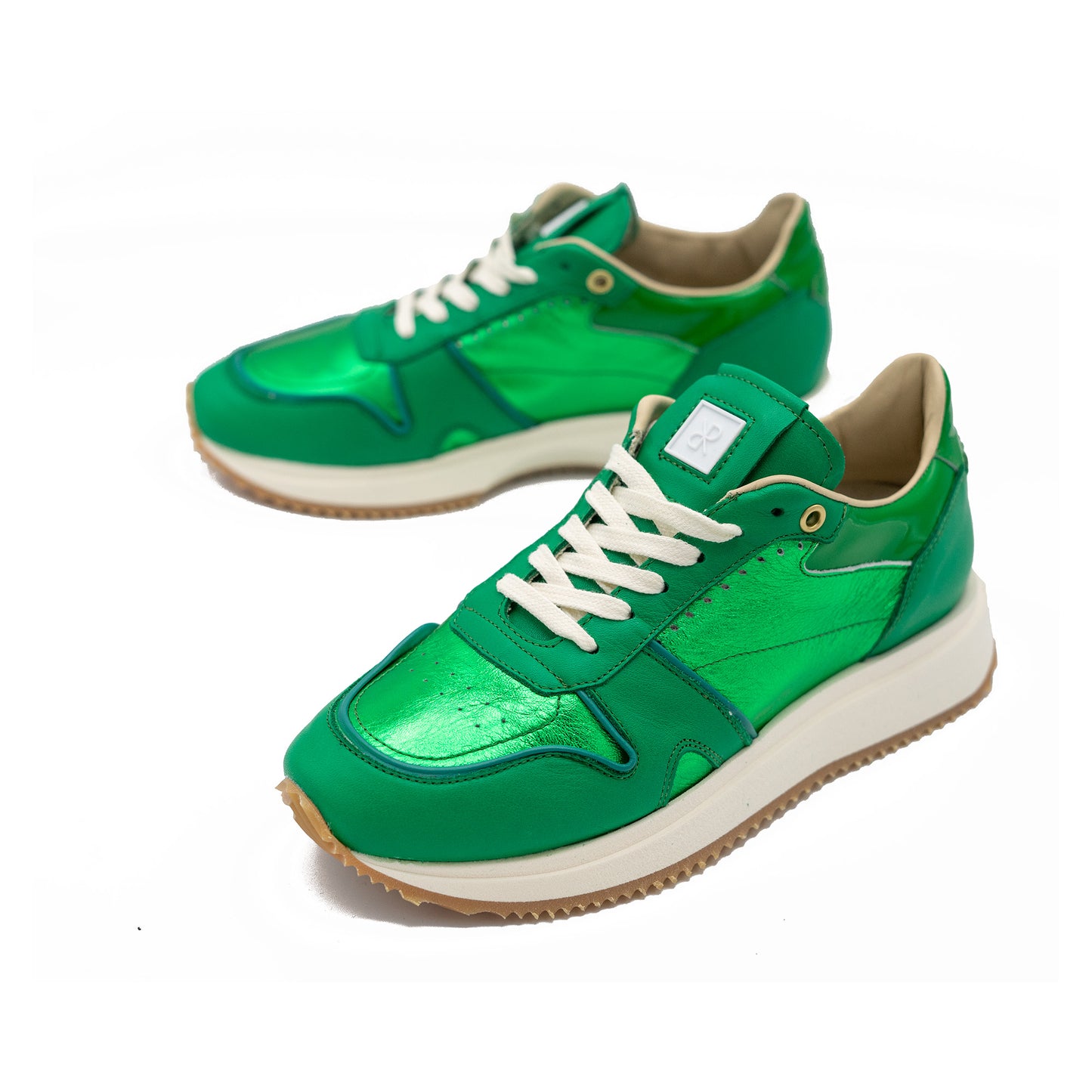 Kim D Leather Sneaker in Green