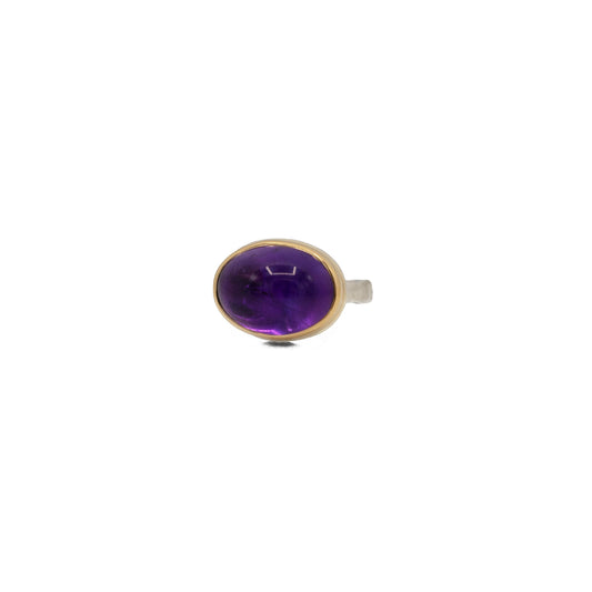 Amethyst Small Oval Ring