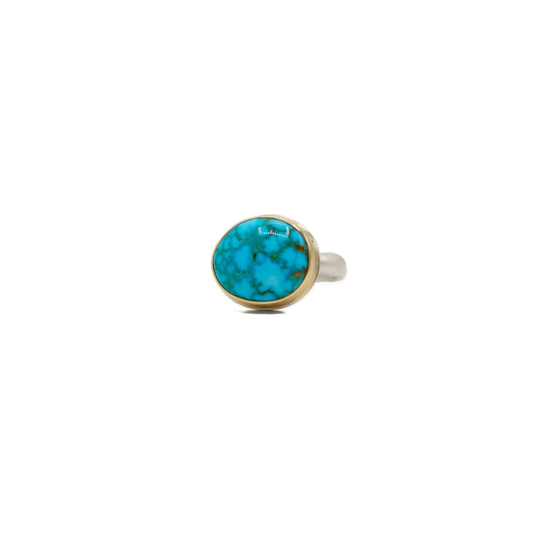 Kingman Turquoise Small Oval Ring