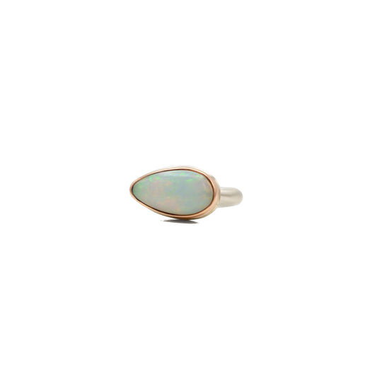 Australian Opal Teardrop Ring