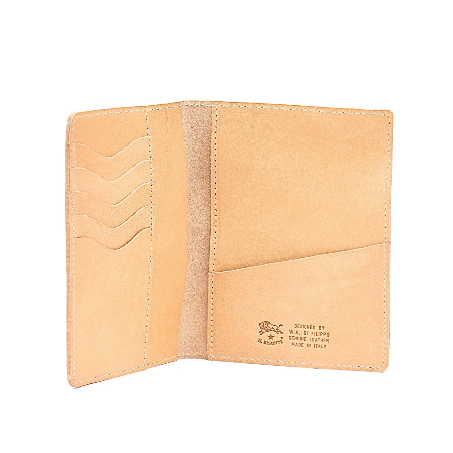 Leather Passport Holder in Natural