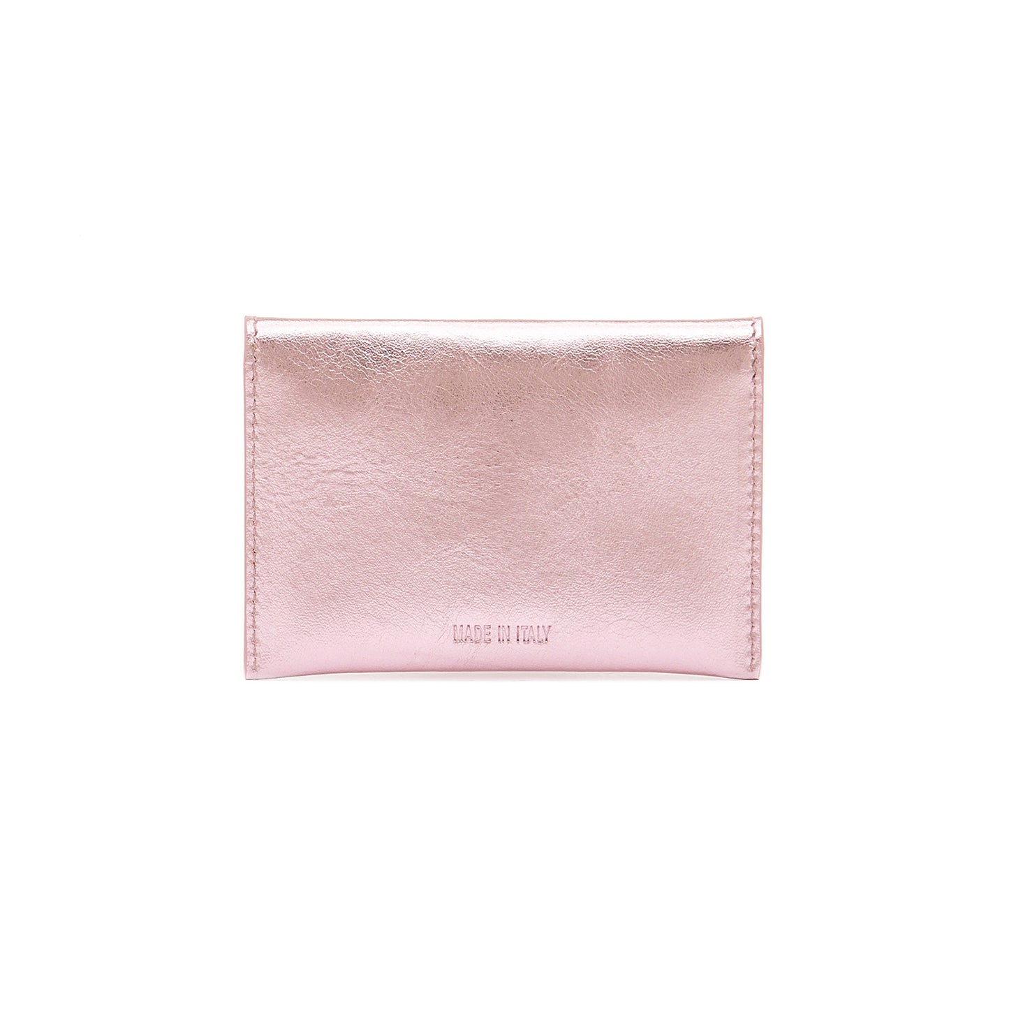 Anna Card Case in Metallic Pink